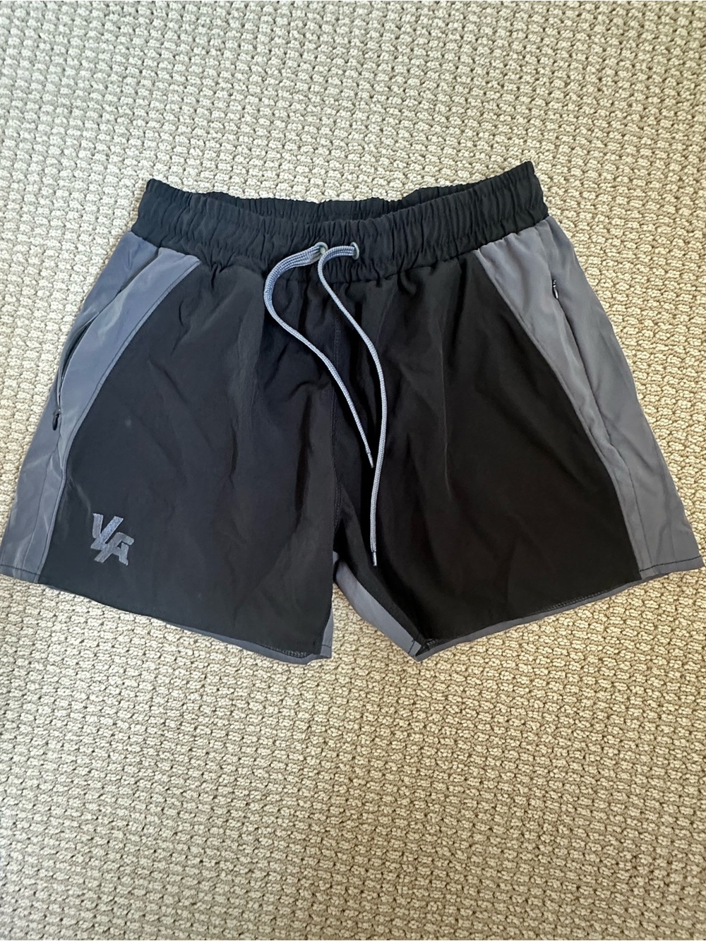 YoungLA Black and Gray Men's Swim Trunks